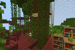  Some houses were built directly between the trees