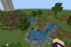  A park area next to the windmills