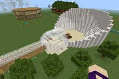  An amphitheater in the middle of the town